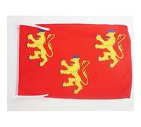 AZ FLAG Drapeau Dordogne 45x30 cm Polyester 100D Cordelettes | Usage intérieur et extérieur Drapeau décoratif du département de la Dordogne coutures doubles et bords renforcés