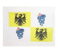 AZ FLAG Drapeau Duché de Milan 1395-1796 45x30 cm Cordelettes