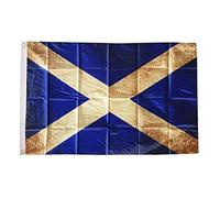 AZ FLAG - Drapeau Ecosse Vintage - 150x90 cm - Drapeau Écossais Vieilli 100% Polyester Avec Oeillets Métalliques Intégrés - Pavillon 110 g