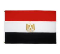 AZ FLAG Drapeau Egypte 150x90 cm Drapeau Egyptien Polyester 100D 2 Œillets | Usage intérieur et extérieur Drapeau décoratif مصر coutures doubles et bords renforcés avec œillets métalliques