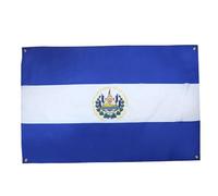 AZ FLAG Drapeau El Salvador 150x90 cm avec 4 oeillets, Pavillon Salvadorien pour balcon ou mur