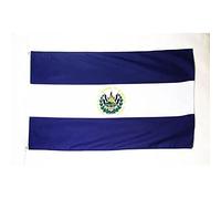AZ FLAG - Drapeau El Salvador - 150x90 cm - Drapeau Salvadorien 100% Polyester Avec Oeillets Métalliques Intégrés - Pavillon 110 g