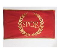 AZ FLAG - Drapeau Empire Romain - 90x60 cm - Drapeau Des Romains - Jules César 100% Polyester Avec Fourreau et Cordelette - Pavillon 50 g