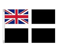 AZ FLAG - Drapeau Enseigne de Cornouaille - 150x90 cm - Drapeau County Of Cornwall - Angleterre 100% Polyester Avec Oeillets Métalliques Intégrés - Pavillon 110 g