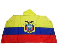 AZ FLAG Drapeau Equateur 150x90 cm - Cape Drapeau Équatorien 100% Polyester Avec Manches Intégrées - Body Flag 80g