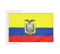 AZ FLAG - Drapeau Equateur - 45x30 cm - Pavillon Équatorien 100% Polyester Avec Deux Cordelettes - 20g