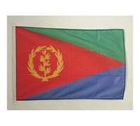 AZ FLAG - Drapeau Erythrée - 45x30 cm - Pavillon Nautique Érythréen Spécial Bateau Et Extérieur En Maille Bloquée Avec Anneaux Plastiques Intégrés - 30g