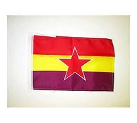 AZ FLAG - Drapeau Espagnol Républicain Armée populaire - 45x30 cm - Pavillon Espagne Républicaine 100% Polyester Avec Deux Cordelettes - 20g