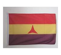 AZ FLAG - Drapeau Espagnol Républicain Brigades internationales Spécial Extérieur - 90x60 cm - Pavillon Nautique Espagne Républicaine En Maille Bloquée Avec Anneaux Plastiques Intégrés - 80g