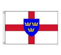 AZ FLAG - Drapeau Est-Anglie - 150x90 cm - Drapeau East Anglia - Angleterre 100% Polyester Avec Oeillets Métalliques Intégrés - Pavillon 110 g
