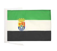 AZ FLAG Drapeau Estrémadure 45x30 cm Polyester 100D Cordelettes