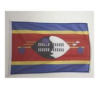 AZ FLAG - Drapeau Eswatini Spécial Extérieur - 90x60 cm - Pavillon Nautique Swazi - Swaziland En Maille Bloquée Avec Anneaux Plastiques Intégrés - 80g