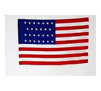 AZ FLAG - Drapeau Etats-Unis 1845-1846 27 étoiles - 150x90 cm - Drapeau Américain Ancien 100% Polyester Avec Fourreau et cordelette - Pavillon 110 g
