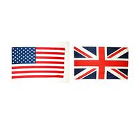 AZ FLAG Drapeau Etats-Unis 90x60cm - Drapeau américain - USA 60 x 90 cm Polyester léger & Drapeau Royaume-Uni 90x60cm - Drapeau Anglais - UK - Grande Bretagne 60 x 90 cm Polyester léger