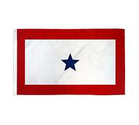 AZ FLAG Drapeau Etats-Unis Blue Star Service 90x60 cm 2 Œillets