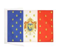 AZ FLAG Drapeau Etendard de Napoléon III 45x30 cm Cordelettes | Usage intérieur et extérieur Drapeau décoratif de l'Empire français de Napoléon III coutures doubles et bords renforcés