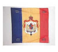 AZ FLAG Drapeau Etendard royal de Roumanie 1881-1946 90x90 cm Fourreau