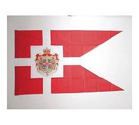 AZ FLAG Drapeau Etendard Royal du Danemark avec Fourreau pour Hampe, 150cm x 90cm