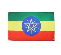 AZ FLAG Drapeau Ethiopie 150x90 cm avec 4 oeillets, Pavillon Ethiopien pour balcon ou mur