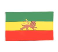 AZ FLAG - Drapeau Ethiopie avec Lion - 150x90 cm - Drapeau Éthiopien 100% Polyester Avec Oeillets Métalliques Intégrés - Pavillon 110 g