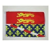 AZ FLAG - Drapeau Eure - 45x30 cm - Pavillon Département Eurois 100% Polyester Avec Deux Cordelettes - 20g