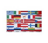 AZ FLAG - Drapeau Europe 25 pays - 150x90 cm - Drapeau Des Pays Européens - Ue 100% Polyester Avec Oeillets Métalliques Intégrés - Pavillon 110 g