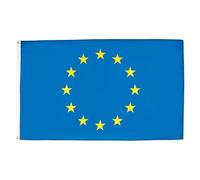 AZ FLAG - Drapeau Europe - 250x150 cm - Polyester léger - Grand Drapeau Européen - Union Européenne - Ue Avec Oeillets Métalliques Intégrés - 80g