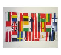 AZ FLAG - Drapeau Europe 27 pays - 150x90 cm - Drapeau Des Pays Européens - Ue 100% Polyester Avec Oeillets Métalliques Intégrés - Pavillon 110 g