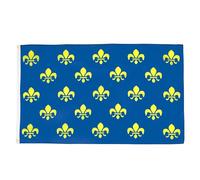 AZ FLAG - Drapeau Fleur de Lys Bleu et Or - 150x90 cm - Drapeau Royal Français 100% Polyester Avec Oeillets Métalliques Intégrés - Pavillon 110 g