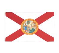 AZ FLAG - Drapeau Floride - 150x90 cm - Polyester léger - Drapeau Floridien - Etat Américain - Usa - Etats-Unis Avec Oeillets Métalliques Intégrés - 80g