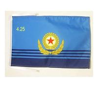 AZ FLAG - Drapeau Force aérienne populaire de Corée du Nord - 45x30 cm - Pavillon Armée Nord Coréenne 100% Polyester Avec Deux Cordelettes - 20g
