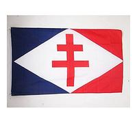 AZ FLAG - Drapeau Forces navales françaises libres - 150x90 cm - Drapeau Marine Militaire France 100% Polyester Avec Oeillets Métalliques Intégrés - Pavillon 110 g
