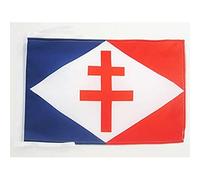 Drapeau Forces navales françaises libres 45x30cm - PAVILLON marine militaire France 30 x 45 cm haute qualité - AZ FLAG