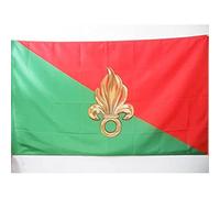 AZ FLAG Drapeau France Légion étrangère 90x60cm - Drapeau armée française 60 x 90 cm Fourreau pour hampe Multicolore