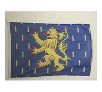 AZ FLAG - Drapeau Franche-Comté Spécial Extérieur - 150x90 cm - Drapeau Franc-Comtois - Province En Maille Bloquée Avec Anneaux Plastiques Intégrés - 170g