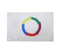 AZ FLAG - Drapeau Francophonie - 150x90 cm - Drapeau Francophone 100% Polyester Avec Fourreau et cordelette - Pavillon 110 g