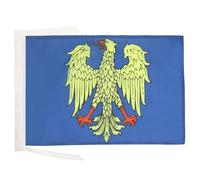 AZ FLAG - Drapeau Frioul-Vénétie julienne - 45x30 cm - Pavillon Friuli-Venezia Giulia - Italie 100% Polyester Avec Deux Cordelettes - 20g