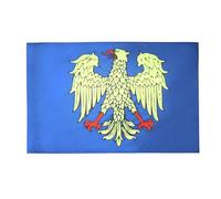 AZ FLAG Drapeau Frioul-Vénétie julienne 90x60 cm Polyester 100D Fourreau | Usage intérieur et extérieur Drapeau décoratif de la région du Friuli Friuli-Venezia Giulia avec fourreau pour mât