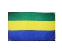 AZ FLAG Drapeau Gabon 150x90 cm Drapeau Gabonais Polyester Léger 4 Œillets