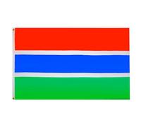AZ FLAG - Drapeau Gambie - 90x60 cm - Drapeau Gambien 100% Polyester Avec Oeillets Métalliques Intégrés - Pavillon 50 g
