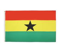 AZ FLAG - Drapeau Ghana - 90x60 cm - Drapeau Ghanéen 100% Polyester Avec Oeillets Métalliques Intégrés - Pavillon 50 g