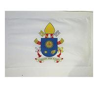 AZ FLAG - Drapeau Grand Blason du Pape François - 150x90 cm - Drapeau Écusson Papal - Vatican 100% Polyester Avec Fourreau et cordelette - Pavillon 110 g