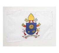 AZ FLAG - Drapeau Grand Blason du Pape François - 45x30 cm - Pavillon Écusson Papal - Vatican 100% Polyester Avec Deux Cordelettes - 20g