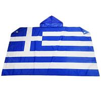 AZ FLAG - Drapeau Grèce - 150x90 cm - Cape Drapeau Grec 100% Polyester Avec Manches Intégrées - Body Flag - 80 g