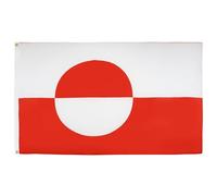 AZ FLAG - Drapeau Groenland - 90x60 cm - Drapeau Groenlandais 100% Polyester Avec Oeillets Métalliques Intégrés - Pavillon 50 g