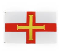 AZ FLAG - Drapeau Guernesey - 90x60 cm - Drapeau Anglais 100% Polyester Avec Oeillets Métalliques Intégrés - Pavillon 50 g