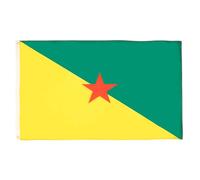 AZ FLAG - Drapeau Guyane française - 150x90 cm - Drapeau Guyanais - France 100% Polyester Avec Oeillets Métalliques Intégrés - Pavillon 110 g