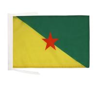 AZ FLAG Drapeau Guyane française 45x30 cm Polyester 100D Cordelettes