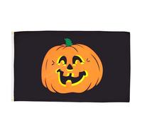 AZ FLAG - Drapeau Halloween Citrouille - 150x90 cm - Drapeau Happy Halloween 100% Polyester Avec Oeillets Métalliques Intégrés - Pavillon 110 g