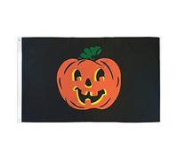AZ FLAG - Drapeau Halloween Citrouille - 90x60 cm - Drapeau Happy Halloween 100% Polyester Avec Oeillets Métalliques Intégrés - Pavillon 50 g